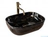 REA Umywalka nablatowa Belinda Black Marble shiny REA-U8907